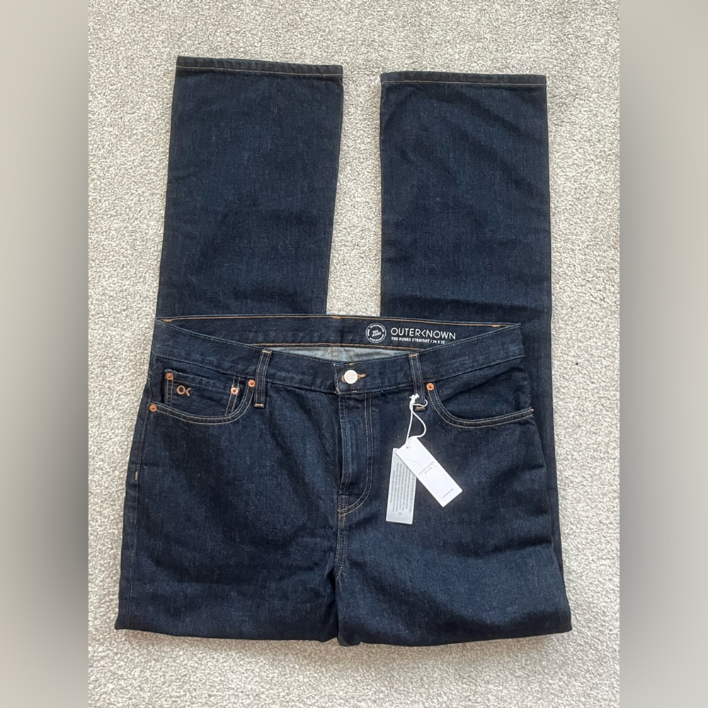 Outerknown Men's Straight Jeans - Dark Indigo